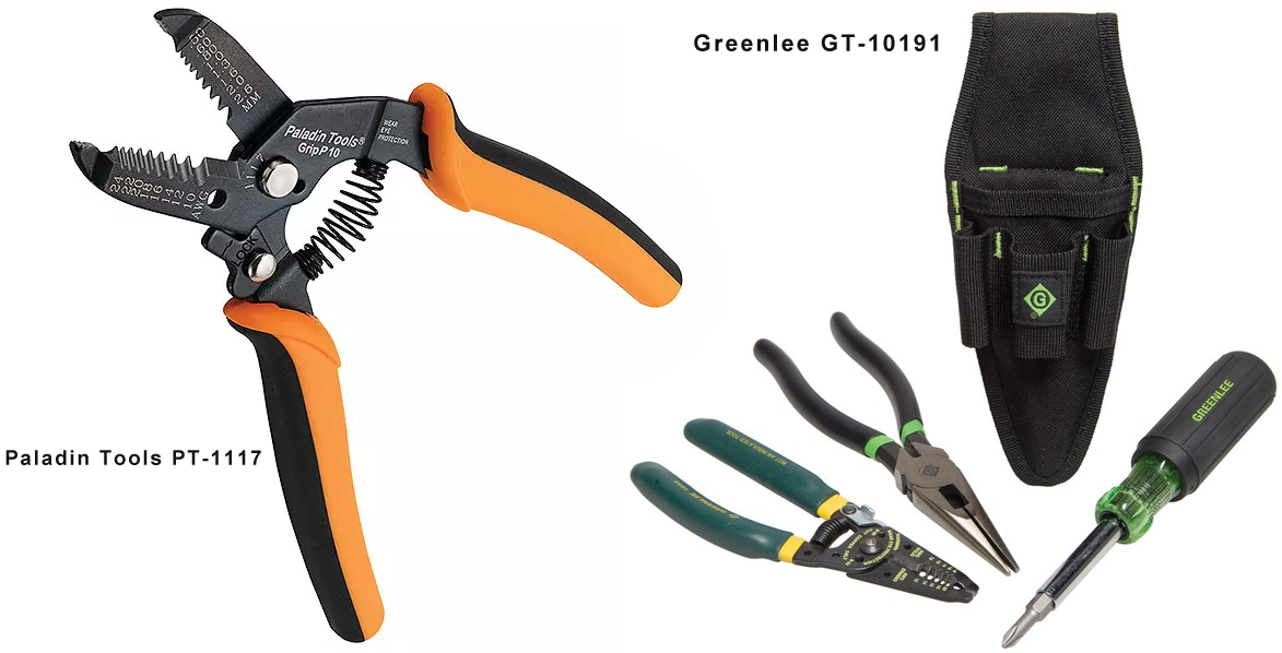 Универсальные стрипперы Paladin Tools PT-1117 и Greenlee GT-10191